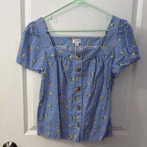 J Crew Lemon Blouse